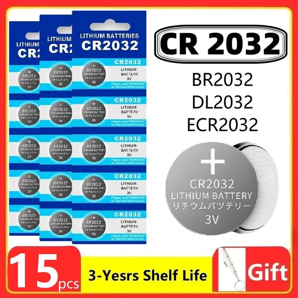 Planet Gates 2PCS(G) 2-60PCS CR2032 CR 2032 Button Battery 3V Lithium Battery For Watch Toy Calculator Car Remote Control Button Coin Cell