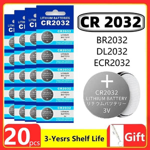 Planet Gates 2PCS(G) 2-60PCS CR2032 CR 2032 Button Battery 3V Lithium Battery For Watch Toy Calculator Car Remote Control Button Coin Cell