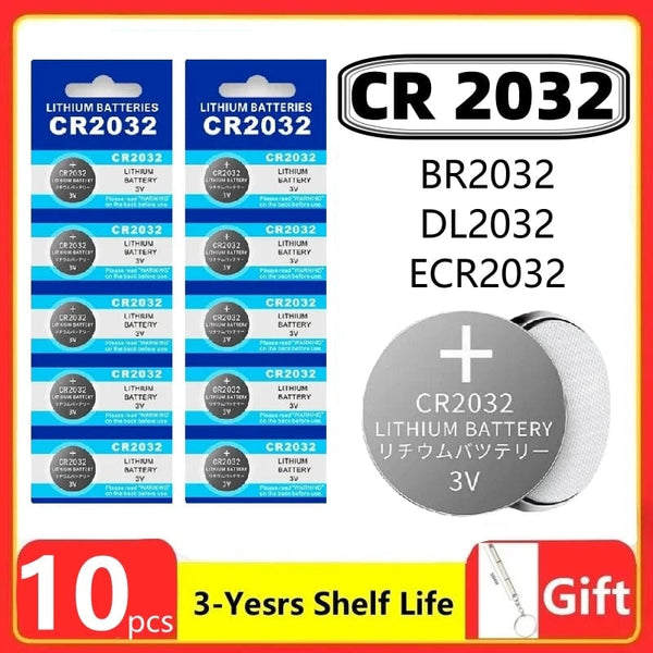 Planet Gates 2PCS(G) 2-60PCS CR2032 CR 2032 Button Battery 3V Lithium Battery For Watch Toy Calculator Car Remote Control Button Coin Cell