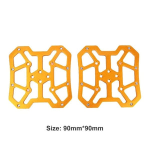 Planet Gates 2PCS -Gold color / CHINA 2PCS Aluminum Alloy Bike Clipless Pedals Universal Compatible Bicycle Clipless Pedal Platform Adapters for SPD KEO Road MTB Bike