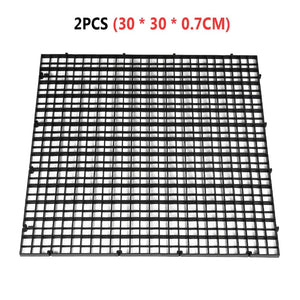 Planet Gates 2pcs Gravel Grid Isolation Board Aquarium Separator Free Cut Fish Tank Divider Filtration Net Cleaning Tool Replacement Parts