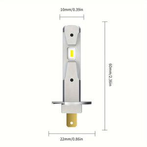 Planet Gates 2pcs-H1 AILEO 2pcs H1 LED Fog Light Bulbs Mini Size Design Wireless For Car Led Lights 16pcs CSP 7035 Chips 12000LM 6000K White