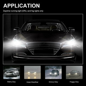 Planet Gates 2PCS H1 LED Car Headlight 9005 9006 H8 H9 H11 H16 3200Lm 12V 100W 880 6000K White High Low Beam Fog Lamps Light Bulbs