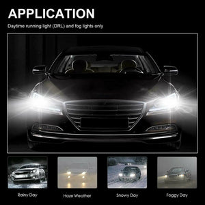 Planet Gates 2PCS H1 LED Car Headlight 9005 9006 H8 H9 H11 H16 3200Lm 12V 100W 880 6000K White High Low Beam Fog Lamps Light Bulbs