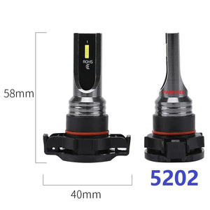 Planet Gates 2Pcs H4 H7 H11 H10 LED Car Headlight Bulbs 3000K 6000K PSX24W 9005 HB3 9006 HB4 H8 H1 H3 Auto Lights Automobile Driving Fog Lamp