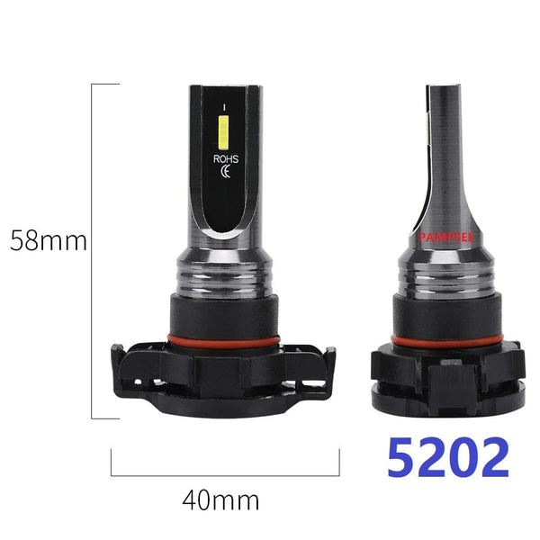 Planet Gates 2Pcs H4 H7 H11 H10 LED Car Headlight Bulbs 3000K 6000K PSX24W 9005 HB3 9006 HB4 H8 H1 H3 Auto Lights Automobile Driving Fog Lamp