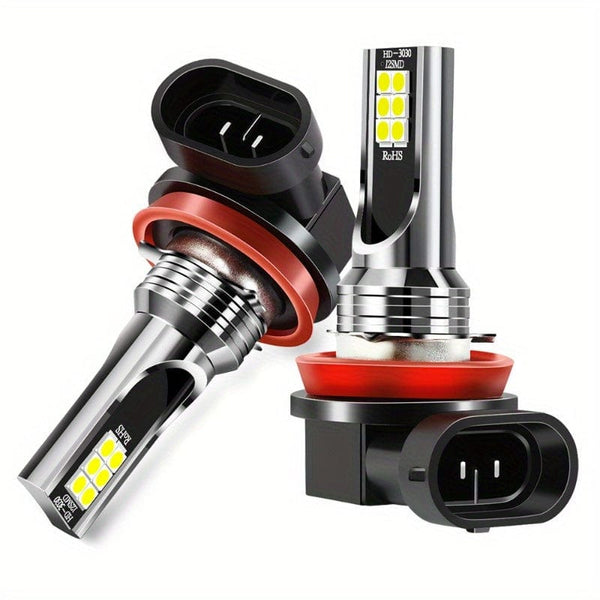 Planet Gates 2pcs H8 H11 Car LED Fog Light Bulbs 6000K White Fog Lamps H4/H7/H1/9005/HB3/9006/HB4 Car Lights