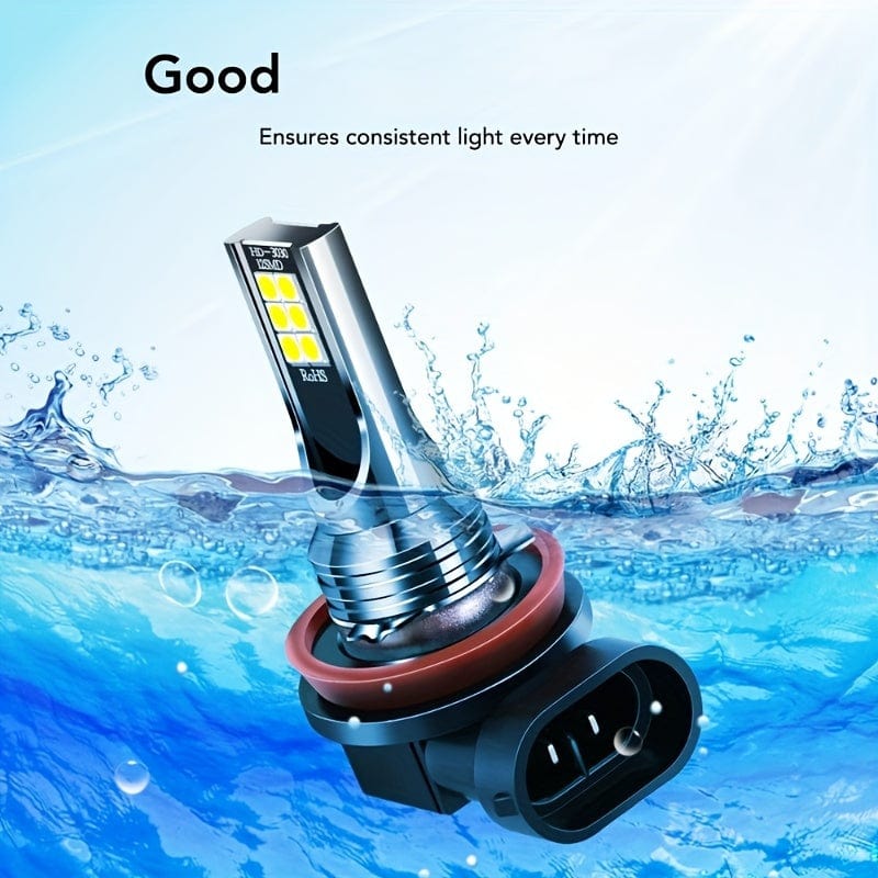 Planet Gates 2pcs H8 H11 Car LED Fog Light Bulbs 6000K White Fog Lamps H4/H7/H1/9005/HB3/9006/HB4 Car Lights