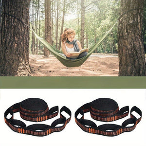 Planet Gates 2pcs Hammock Straps, Special Reinforced Polyester Straps, 5 Ring High Load-Bearing Barbed Hammock Straps For Outdoor Camping