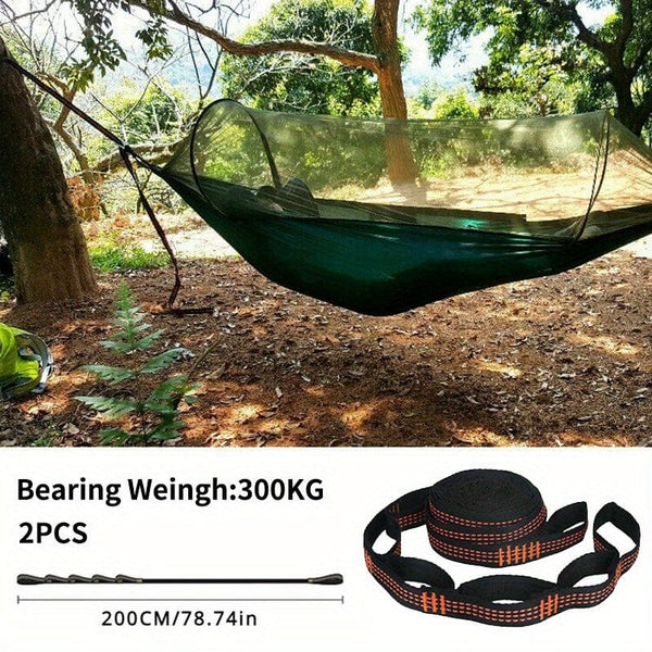 Planet Gates 2pcs Hammock Straps, Special Reinforced Polyester Straps, 5 Ring High Load-Bearing Barbed Hammock Straps For Outdoor Camping