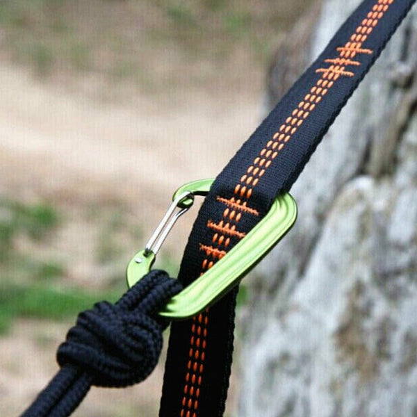 Planet Gates 2pcs Hammock Straps, Special Reinforced Polyester Straps, 5 Ring High Load-Bearing Barbed Hammock Straps For Outdoor Camping