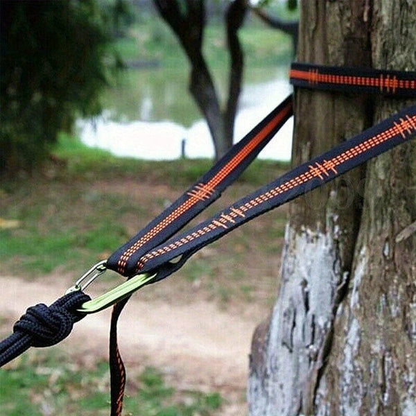 Planet Gates 2pcs Hammock Straps, Special Reinforced Polyester Straps, 5 Ring High Load-Bearing Barbed Hammock Straps For Outdoor Camping