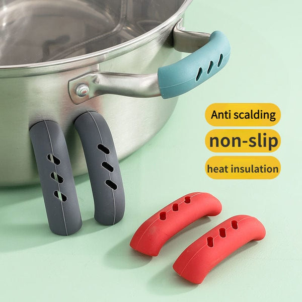 Planet Gates 2pcs Heat-Resistant Pot Handle Covers - Protect Your Hands from Burns and Scalds!