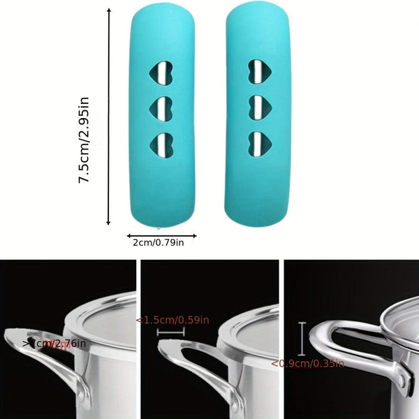 Planet Gates 2pcs Heat-Resistant Pot Handle Covers - Protect Your Hands from Burns and Scalds!