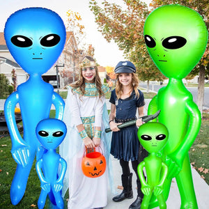 Planet Gates 2Pcs Inflatable Alien Inflatable Toys For Halloween Thanksgiving Decoration Entertainment And Christmas Party Gifts