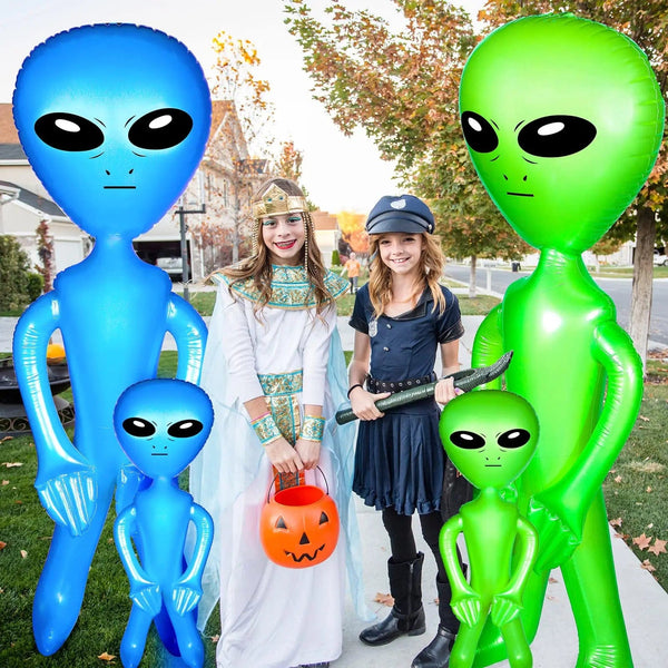 Planet Gates 2Pcs Inflatable Alien Inflatable Toys For Halloween Thanksgiving Decoration Entertainment And Christmas Party Gifts