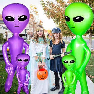 Planet Gates 2Pcs Inflatable Alien Inflatable Toys For Halloween Thanksgiving Decoration Entertainment And Christmas Party Gifts