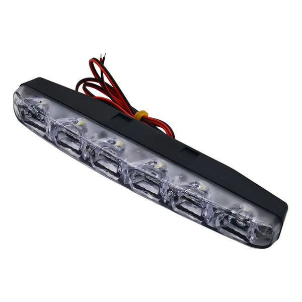 Planet Gates 2Pcs led 12v / 6000K Cold White 2Pcs led 12v for car running lights Waterproof led daytime running lights for car drl 6 Led headlights support car Fog lights