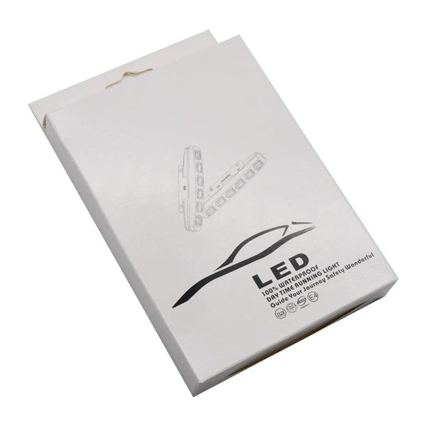 Planet Gates 2Pcs led 12v / 6000K Cold White 2Pcs led 12v for car running lights Waterproof led daytime running lights for car drl 6 Led headlights support car Fog lights