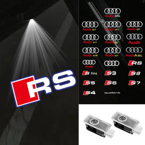 Planet Gates 2Pcs Led Car Door Welcome Lights For Audi Sline S3 S5 TT A4 B7 B8 B9 A3 8P 8V 8L A5 A6 C6 C5 C7 A1 Q3 Q7 Q5 Logo Projector Lamp
