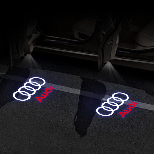 Planet Gates 2Pcs Led Car Door Welcome Lights For Audi Sline S3 S5 TT A4 B7 B8 B9 A3 8P 8V 8L A5 A6 C6 C5 C7 A1 Q3 Q7 Q5 Logo Projector Lamp