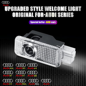 Planet Gates 2Pcs Led Car Door Welcome Lights For Audi Sline S3 S5 TT A4 B7 B8 B9 A3 8P 8V 8L A5 A6 C6 C5 C7 A1 Q3 Q7 Q5 Logo Projector Lamp