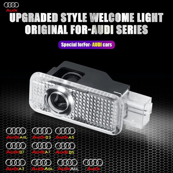 Planet Gates 2Pcs Led Car Door Welcome Lights For Audi Sline S3 S5 TT A4 B7 B8 B9 A3 8P 8V 8L A5 A6 C6 C5 C7 A1 Q3 Q7 Q5 Logo Projector Lamp