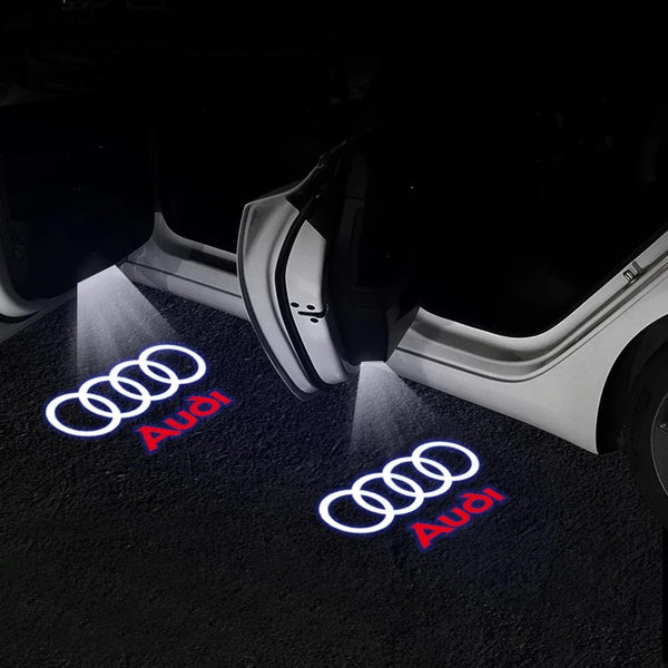 Planet Gates 2Pcs Led Car Door Welcome Lights For Audi Sline S3 S5 TT A4 B7 B8 B9 A3 8P 8V 8L A5 A6 C6 C5 C7 A1 Q3 Q7 Q5 Logo Projector Lamp