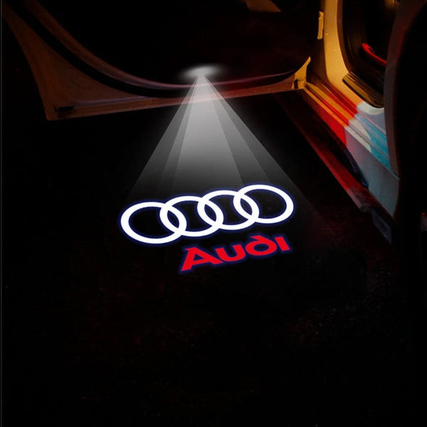Planet Gates 2Pcs Led Car Door Welcome Lights For Audi Sline S3 S5 TT A4 B7 B8 B9 A3 8P 8V 8L A5 A6 C6 C5 C7 A1 Q3 Q7 Q5 Logo Projector Lamp