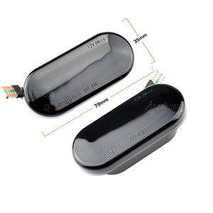 Planet Gates 2PCS Led Dynamic Side Marker Turn Signal Light Sequential Blinker Light For VW Golf 3 4 MK3 MK4 Passat 3BG Polo 6N 9N Bora Vento