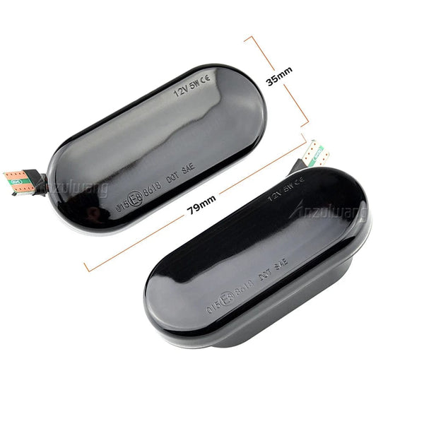 Planet Gates 2PCS Led Dynamic Side Marker Turn Signal Light Sequential Blinker Light For VW Golf 3 4 MK3 MK4 Passat 3BG Polo 6N 9N Bora Vento