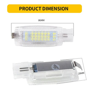 Planet Gates 2PCS LED Interior Sun Visor Vanity Mirror Lamps Reading Light For VW Golf 4 5 6 7 Passat CC B5 B6 B7 Polo Tiguan Scirocco Jetta Toura