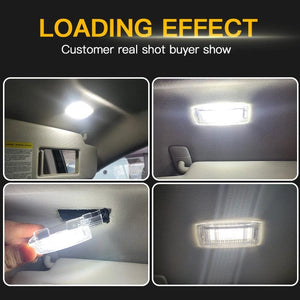 Planet Gates 2PCS LED Interior Sun Visor Vanity Mirror Lamps Reading Light For VW Golf 4 5 6 7 Passat CC B5 B6 B7 Polo Tiguan Scirocco Jetta Toura