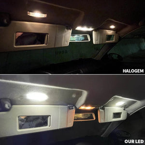 Planet Gates 2PCS LED Interior Sun Visor Vanity Mirror Lamps Reading Light For VW Golf 4 5 6 7 Passat CC B5 B6 B7 Polo Tiguan Scirocco Jetta Toura