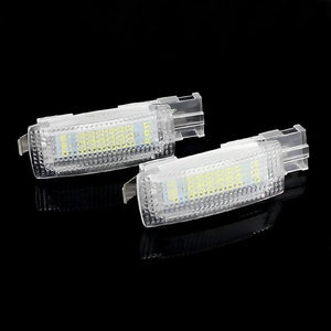 Planet Gates 2PCS LED Interior Sun Visor Vanity Mirror Lamps Reading Light For VW Golf 4 5 6 7 Passat CC B5 B6 B7 Polo Tiguan Scirocco Jetta Toura