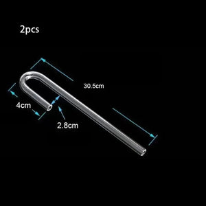 Planet Gates 2pcs/lot 4mm Acrylic Aquarium Connector Straight U Shape Tube Elbow Fish Tank Air Pump Air Tube Filter Connecting Accessories