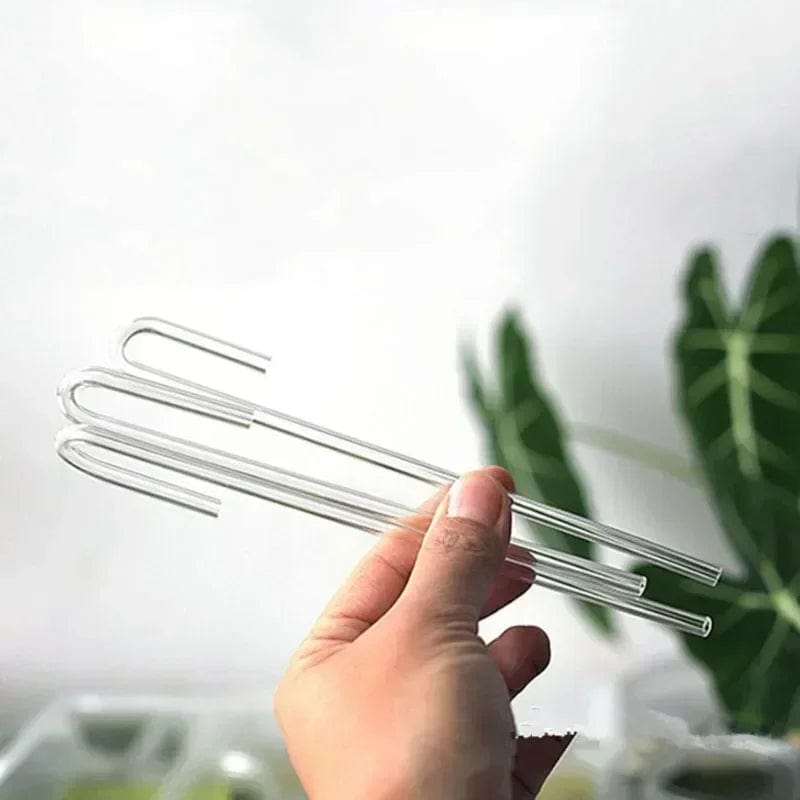 Planet Gates 2pcs/lot 4mm Acrylic Aquarium Connector Straight U Shape Tube Elbow Fish Tank Air Pump Air Tube Filter Connecting Accessories