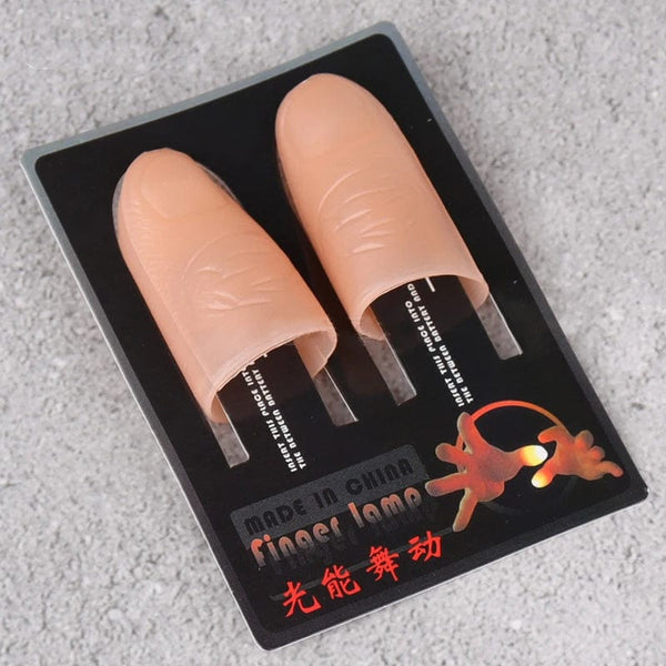 Planet Gates 2PCS Magic Trick Fingers Thumbs with LED Battery Powered Magic Props Halloween Magic Trick Fingers Thumbs Party Toys for Child
