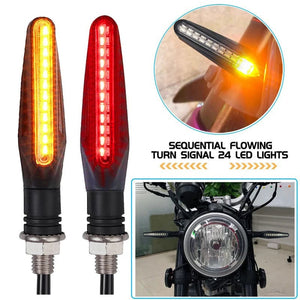 Planet Gates 2PCS Motorcycle Turn Signal Light E11 Mark Built Relay 335SMD Turn Signals Indicator Flashing Light Blinker Universal M10 Bolt