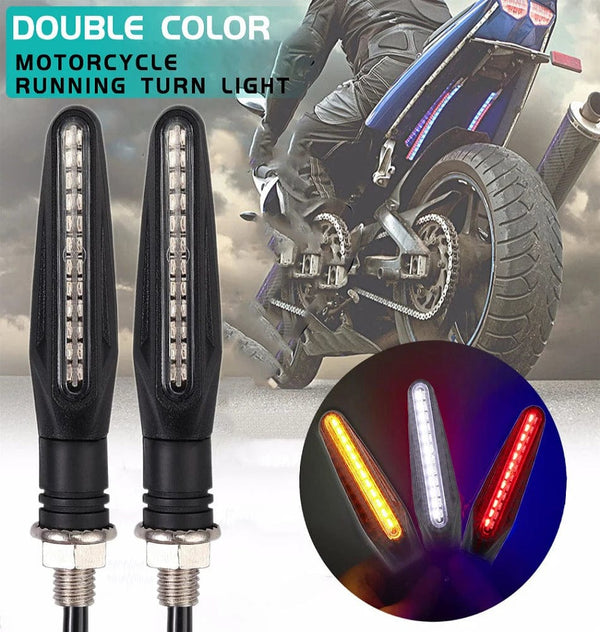 Planet Gates 2PCS Motorcycle Turn Signal Light E11 Mark Built Relay 335SMD Turn Signals Indicator Flashing Light Blinker Universal M10 Bolt