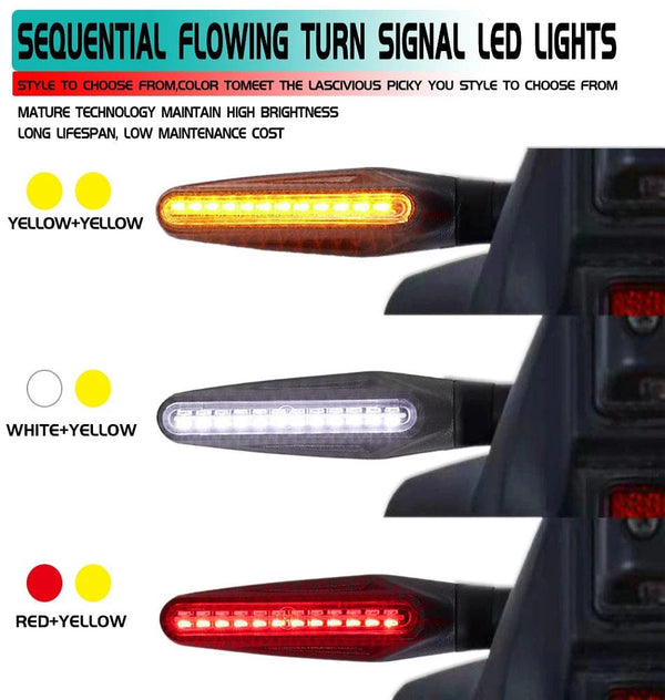 Planet Gates 2PCS Motorcycle Turn Signal Light E11 Mark Built Relay 335SMD Turn Signals Indicator Flashing Light Blinker Universal M10 Bolt