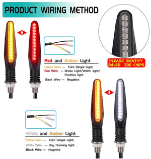 Planet Gates 2PCS Motorcycle Turn Signal Light E11 Mark Built Relay 335SMD Turn Signals Indicator Flashing Light Blinker Universal M10 Bolt