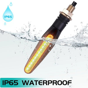 Planet Gates 2PCS Motorcycle Turn Signal Light E11 Mark Built Relay 335SMD Turn Signals Indicator Flashing Light Blinker Universal M10 Bolt