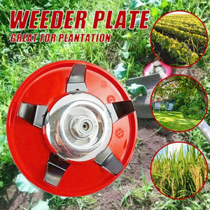Planet Gates 2PCS Multi-functional Grass Trimmer Head for Lawn Mower Garden Tool Parts Brush Weed Cutter Blades Steel Hedge Grass Trimmer Head