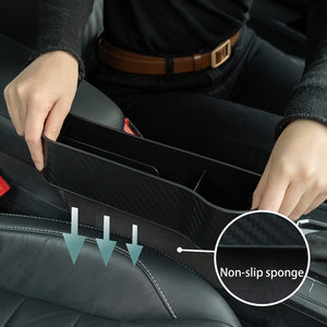Planet Gates 2pcs Multifunctional Car Seat Organizer, Car Console Side Storage Box With Cup Holders, Car Front Seat Organizer For Holding Phone, Sunglasses