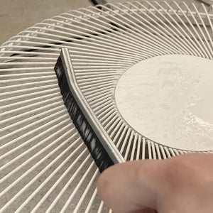 Planet Gates 2pcs Multifunctional Groove Cleaning Brush with Long Handle Hard Bristle Dust Brush for Living Room Window Door Groove Thin Detailing