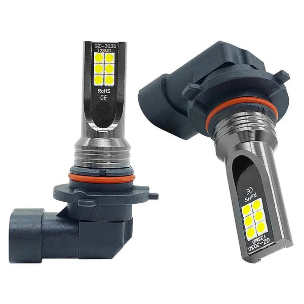 Planet Gates 2Pcs New H8 H16 JP Led H11 9005 HB3 9006 HB4 3030 12SMD Car LED Fog Light Bulbs 6000K White Auto Lamp Day Running Light 12000LM