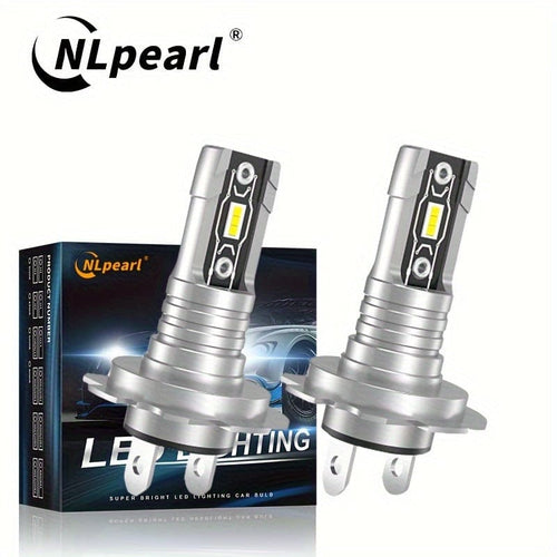 Planet Gates 2pcs NLpearl 2pcs H7 LED Headlight Bulbs 20000LM 60W 6500K White Fog Lamps 5530 Chips LED Fog Light Projector Super High Brightness Car Headlamp Bulbs Waterproof, 1:1 Mini Wireless Without Fan, Plug And Play