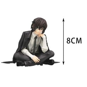 Planet Gates 2pcs No box FuRyu Bungo Stray Dogs 12cm Dazai Osamu Noodles Press Figure Japanese Cartoon Figurines Collection Cute Toys