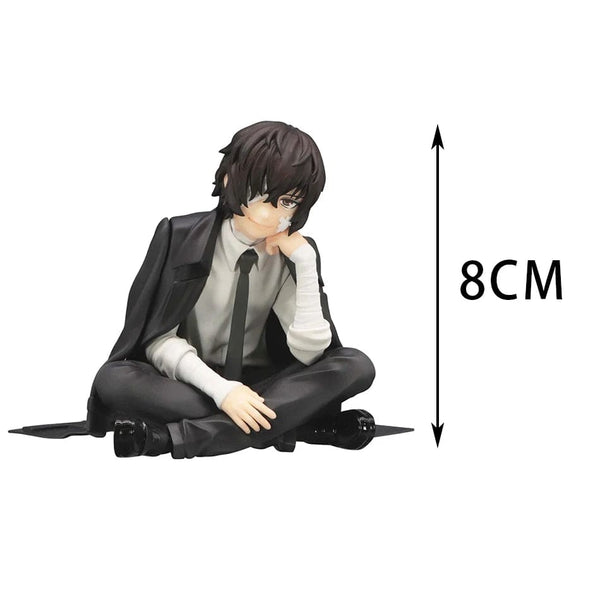 Planet Gates 2pcs No box FuRyu Bungo Stray Dogs 12cm Dazai Osamu Noodles Press Figure Japanese Cartoon Figurines Collection Cute Toys